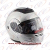 Шлем мотоциклетный с подъемной челюстью  DVK 1А1 серебро размер S
